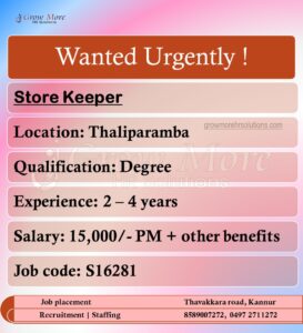 Vacancies in Kannur